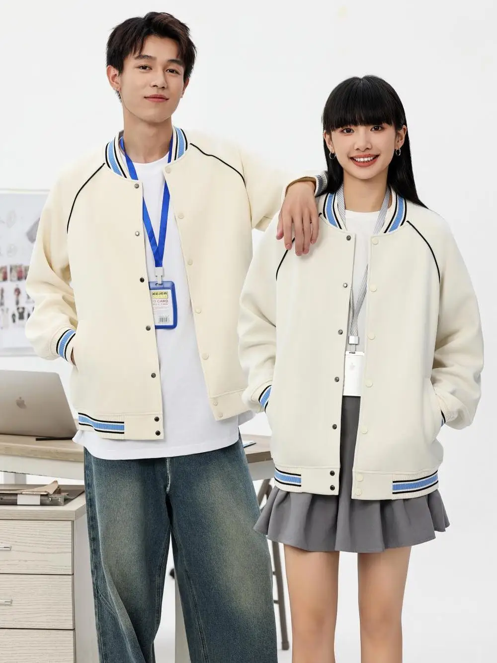 

Heavyweight Casual Baseball Jaet 380g Printed Embroidered College Sle Commute Couple Top Outerwear Youth Trend Winter Thi...
