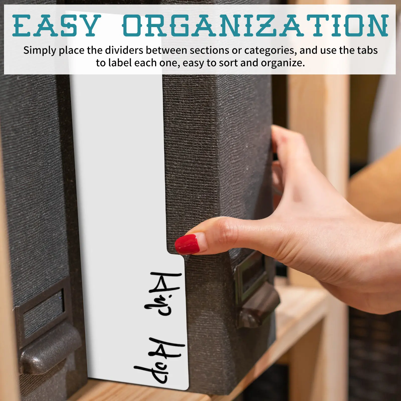 10Pcs Vinyl Record Dividers Waterproof Index Card Dividers Album Sorting Tabs Record Organizer for Easy Labeling and Sorting