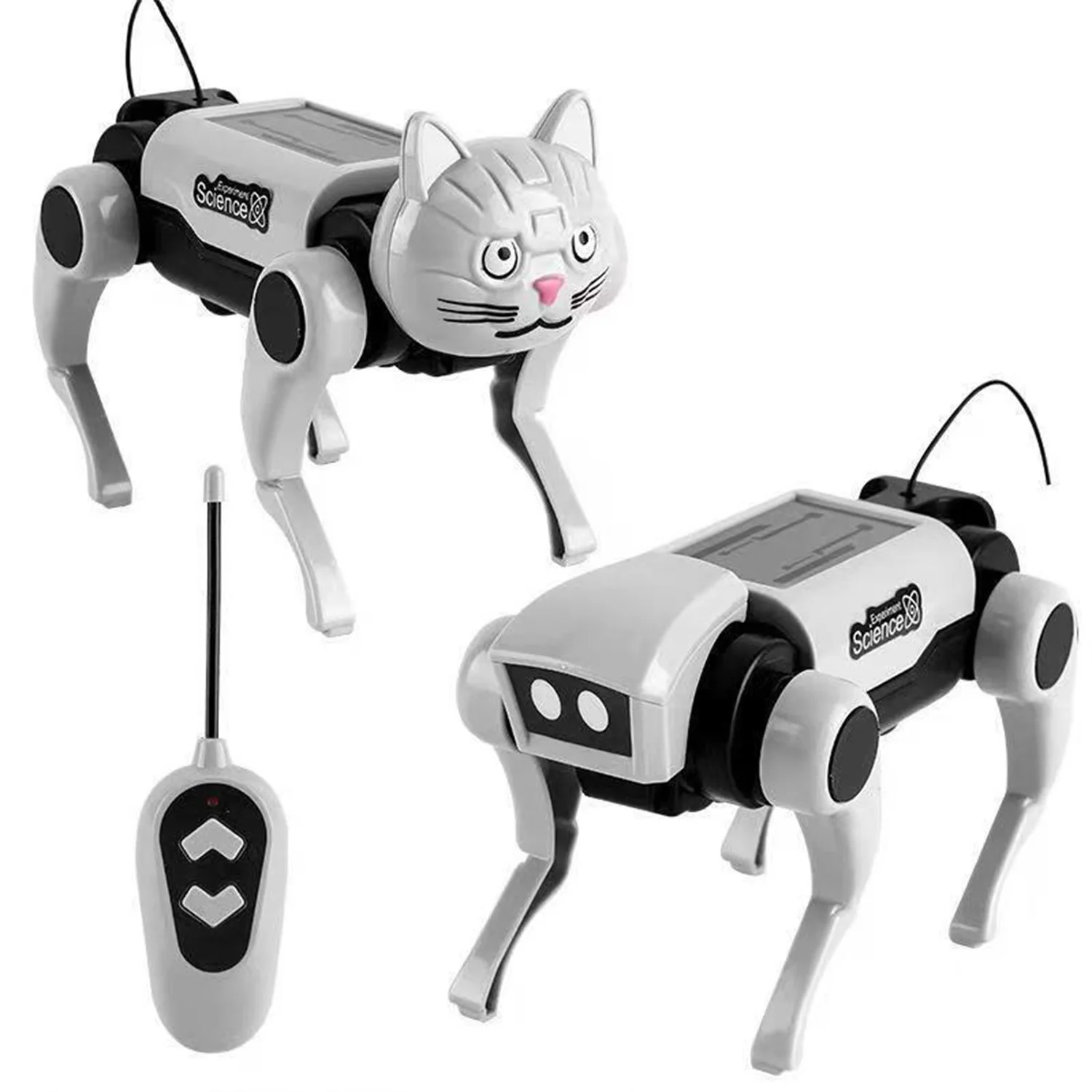 Robot Children's Remote Control Mechanical Dog Toy Science Teaching Diy Assembling Model Electric Set Toys for Boys Kids Gift