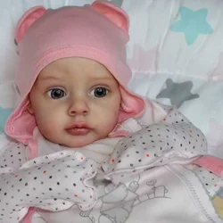 19inch Reborn Kit Chloe Lifelike Real Soft Touch Unpainted Blank Kit Muñeca Kit Reborn