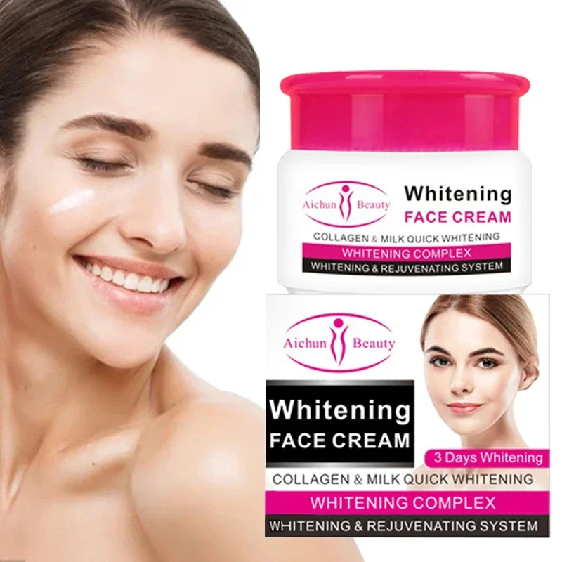 

Whitening Face Cream Moisturizing Nourish Brighten Even Skin Tone Oil Control Repair Fades Wrinkles Anti-Aging Skin Care 80ml