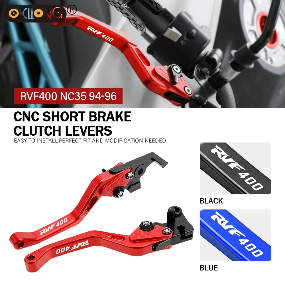 

CNC Aluminum Motorcycle Short Brake Clutch Levers Accessories Parts For HONDA RVF400 NC35 1994 1995 1996 RVF400