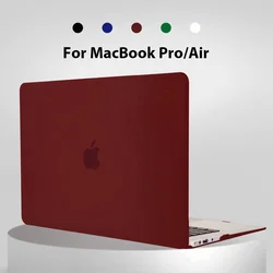 Funda de ordenador portátil para Macbook Air 13, carcasa dura ultradelgada para Macbook Pro 14, Pro 16, M1, M2, M3 Air 15,3, 13,6