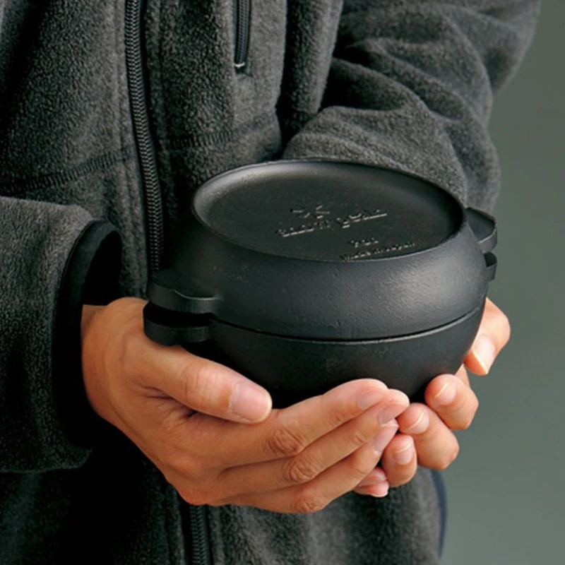 

Чугунная сковорода SnowPeak для кемпинга, портативная посуда для одного человека, японское производство, снаряжение для кемпинга