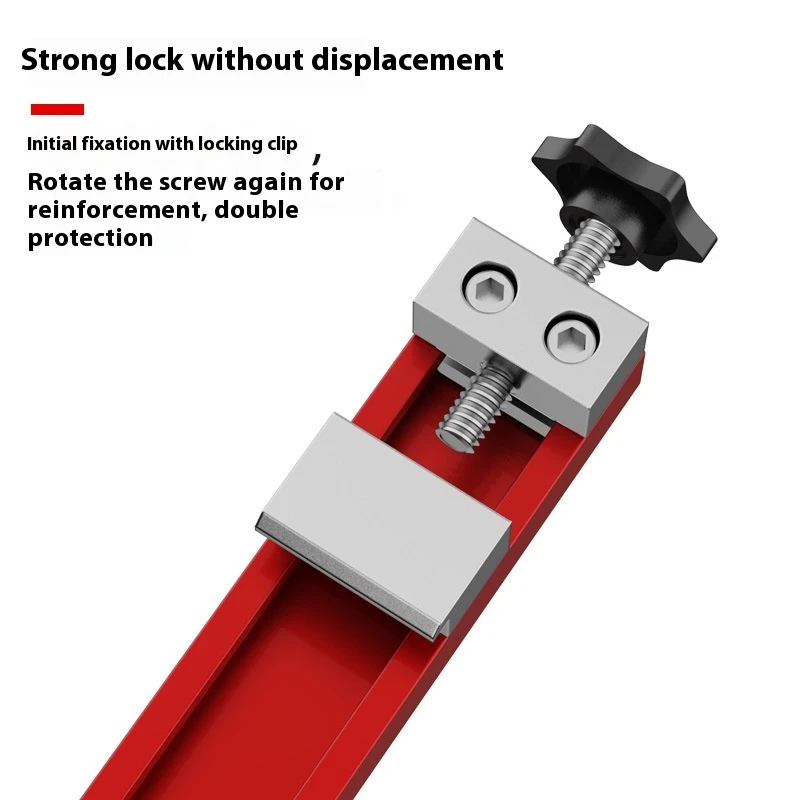 منشار دائري قابل للتعديل حافة دليل سبائك الألومنيوم أداة قطع النجارة سهلة قابلة للتعديل عرض القطع الدقيق على نحو سلس #3