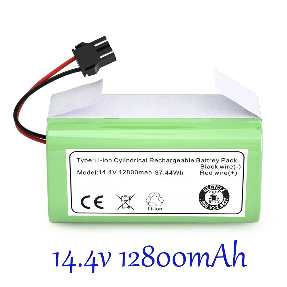 

14.4V 12800mAh Li-ion Battery for Conga Excellence 990 1090 Ecovacs Deebot N79S N79 DN622 Eufy Robovac 11 11S 12 35C X500