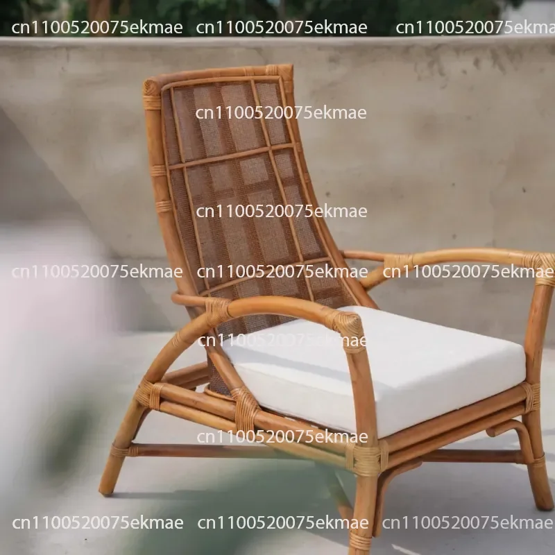 Rattan Sofa Chair Natural Indonesian Rattan Silent Wind Rattan Chair Simple Meeting Chair