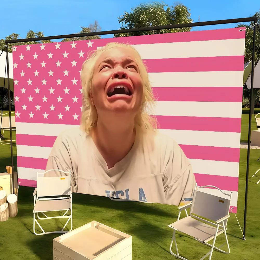 T-Trisha Paytas USA Roze vlag  - Outdoor Camping Usa recensie en prijs