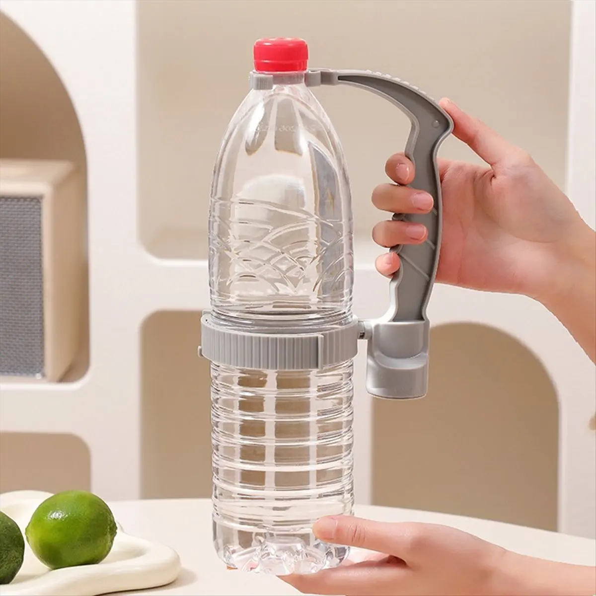 AA83 Beverage Bottle Pouring Handle Precisely Control Pouring Rate Built-in Bottle Opener