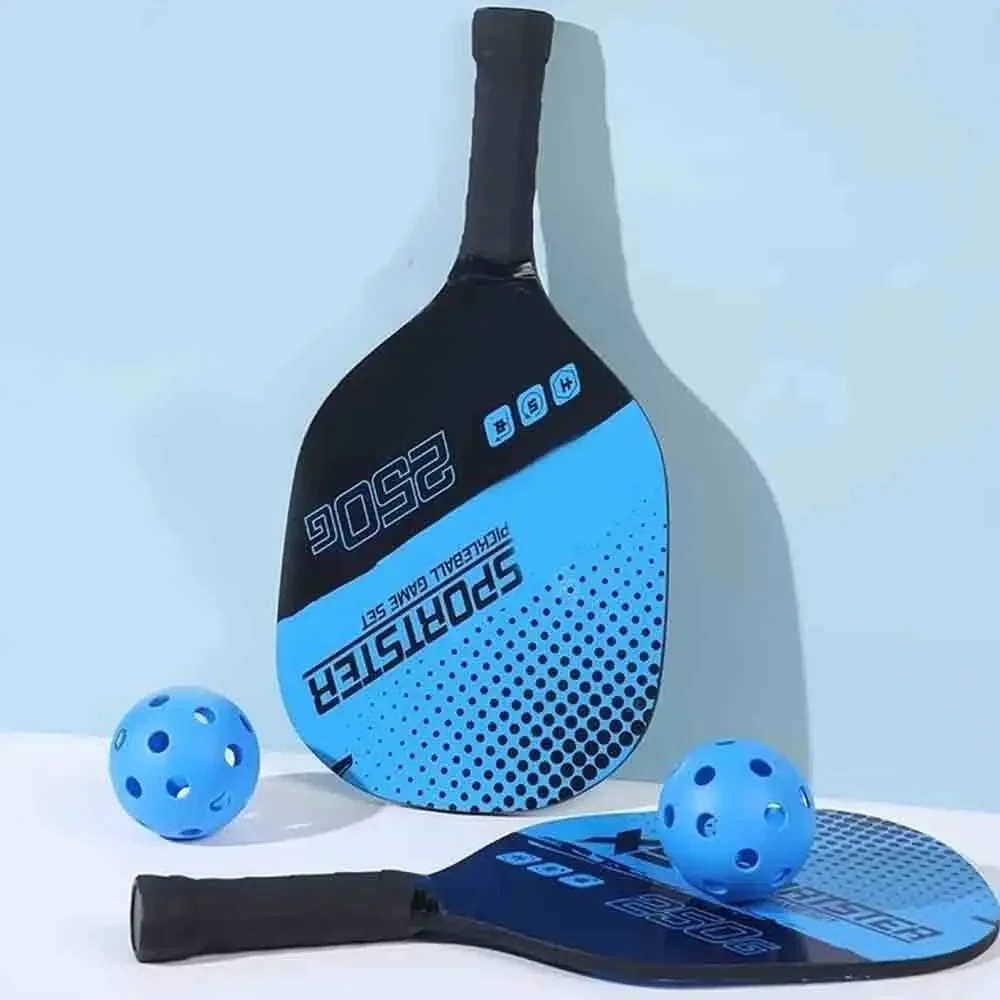 مجموعة مجاديف تنس كرة البيسبول والشاطئ المبتدئين مع 4 كرات - مجموعة اللياقة البدنية الرياضية الخارجية لجميع مستويات المهارات