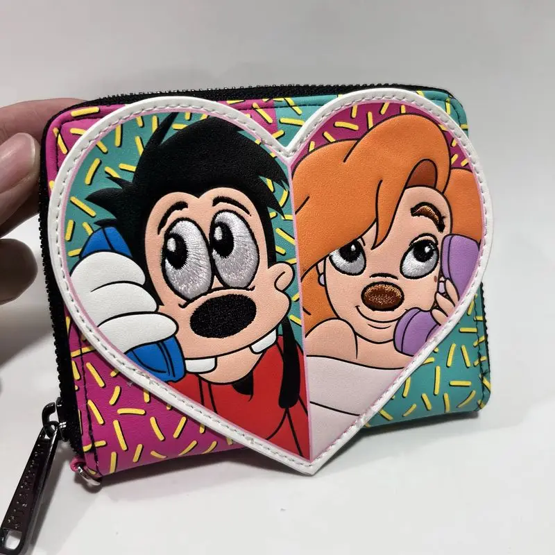 

In Stock Loungefly Stitch Angel Wallet Leisure Zipper Coin Purses Floral Purse Card Bag Exquisite Fashion Cute Lady Cases Gifts