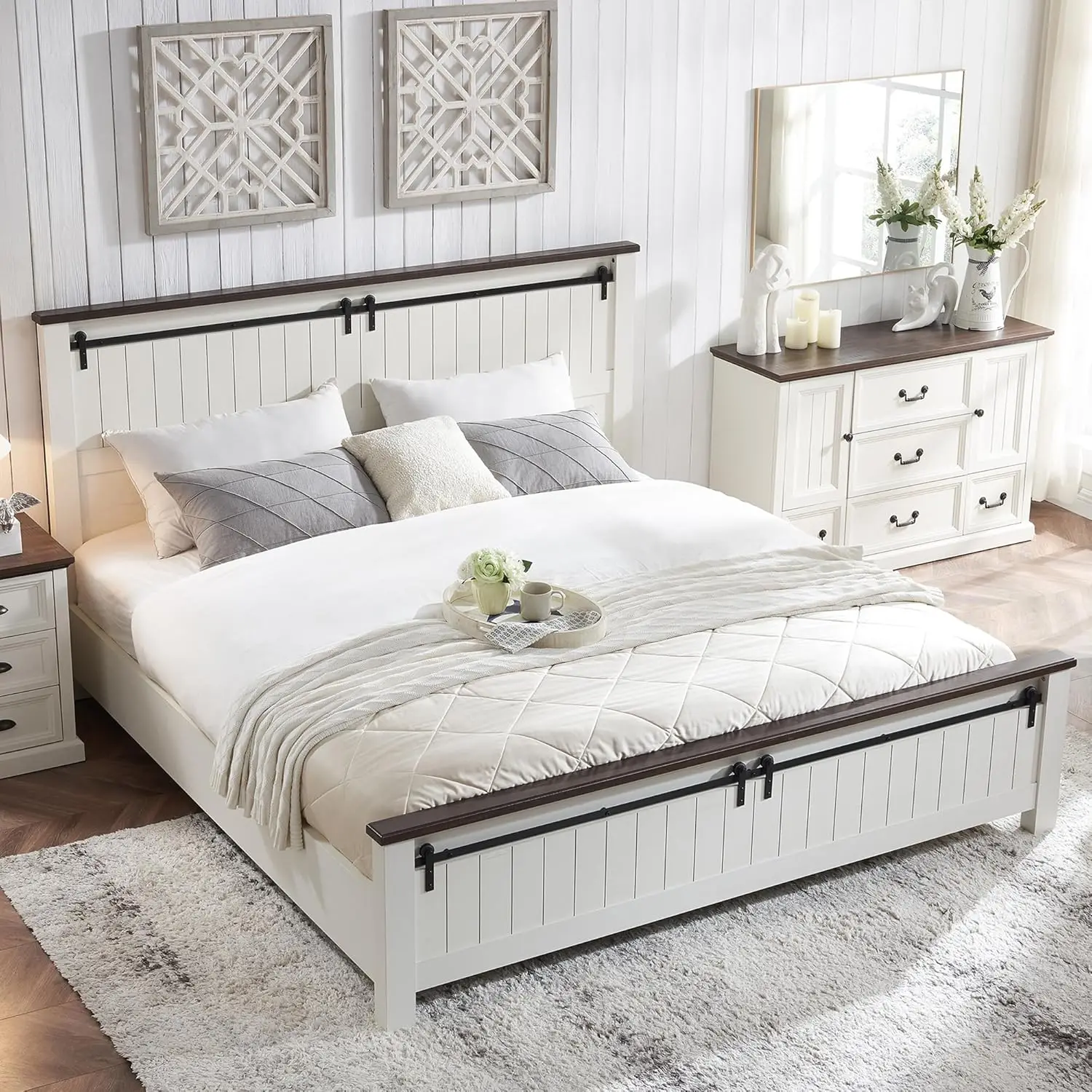 Farmhouse Queen Bed Frame, 47