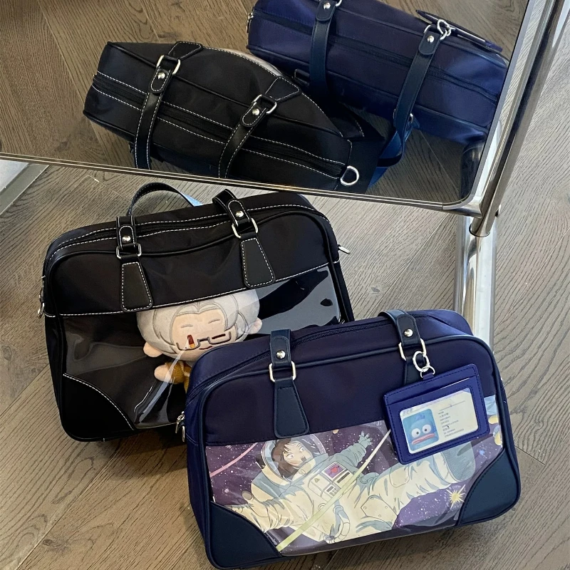 Anime Lta Bag Nylon Uniform Bags School Supply Feeling Shoulder Messenger Baby Bag JK Two-dimensional Daily Commuter Student