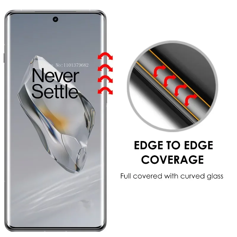 OnePlus 12 12R Screen Protector Tempered Glass UV Set Edge to Edge Coverage Sensitive Touch Scratch Resistant