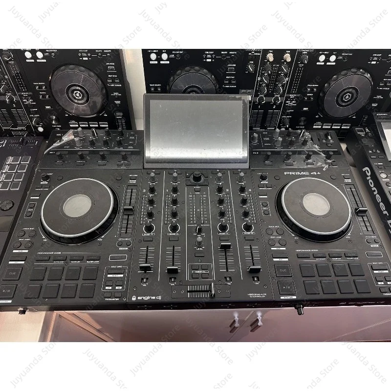 99 New P4 DJ Controller Mixer, Superior Sound Quality Full Touch Large Screen, All-in-One DJ Deck Console for Bar Party Home