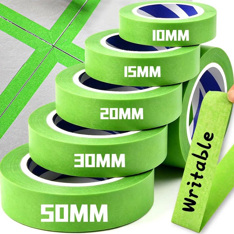 10/40M Painters Tape Green Masking Tapes Oil Painting Edges Trim Ceilings Office Project Handicraft Making Decoration Supplies