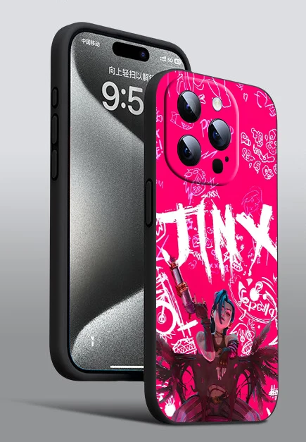 G5 Arcane Jinx Soft Silicone Case for iPhone11 12 13 14 Pro Max Plus 12 13 Mini  Cover