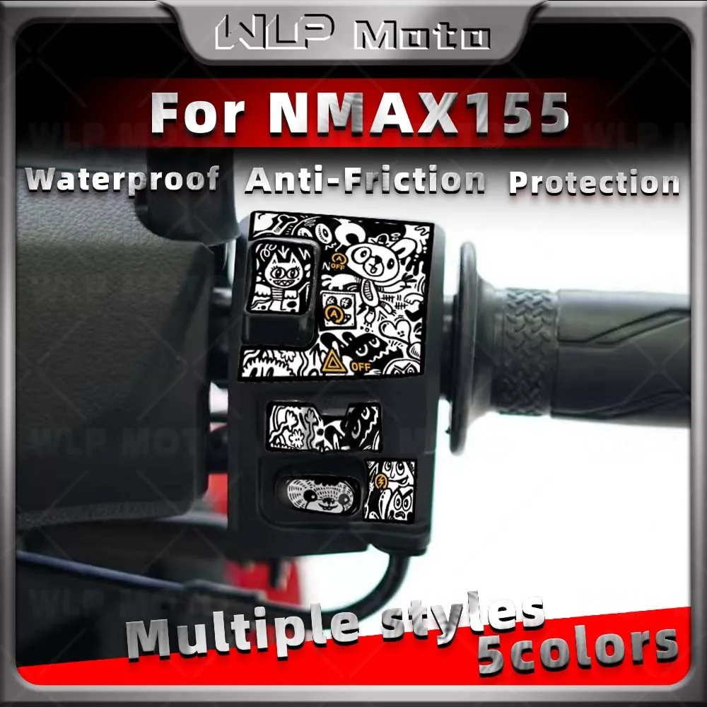 

Наклейка на переключатель управления рулем мотоцикла, скутера, защитные декоративные аксессуары, виниловая наклейка для Nmax 155 NMAX 155 nmax 155 2025
