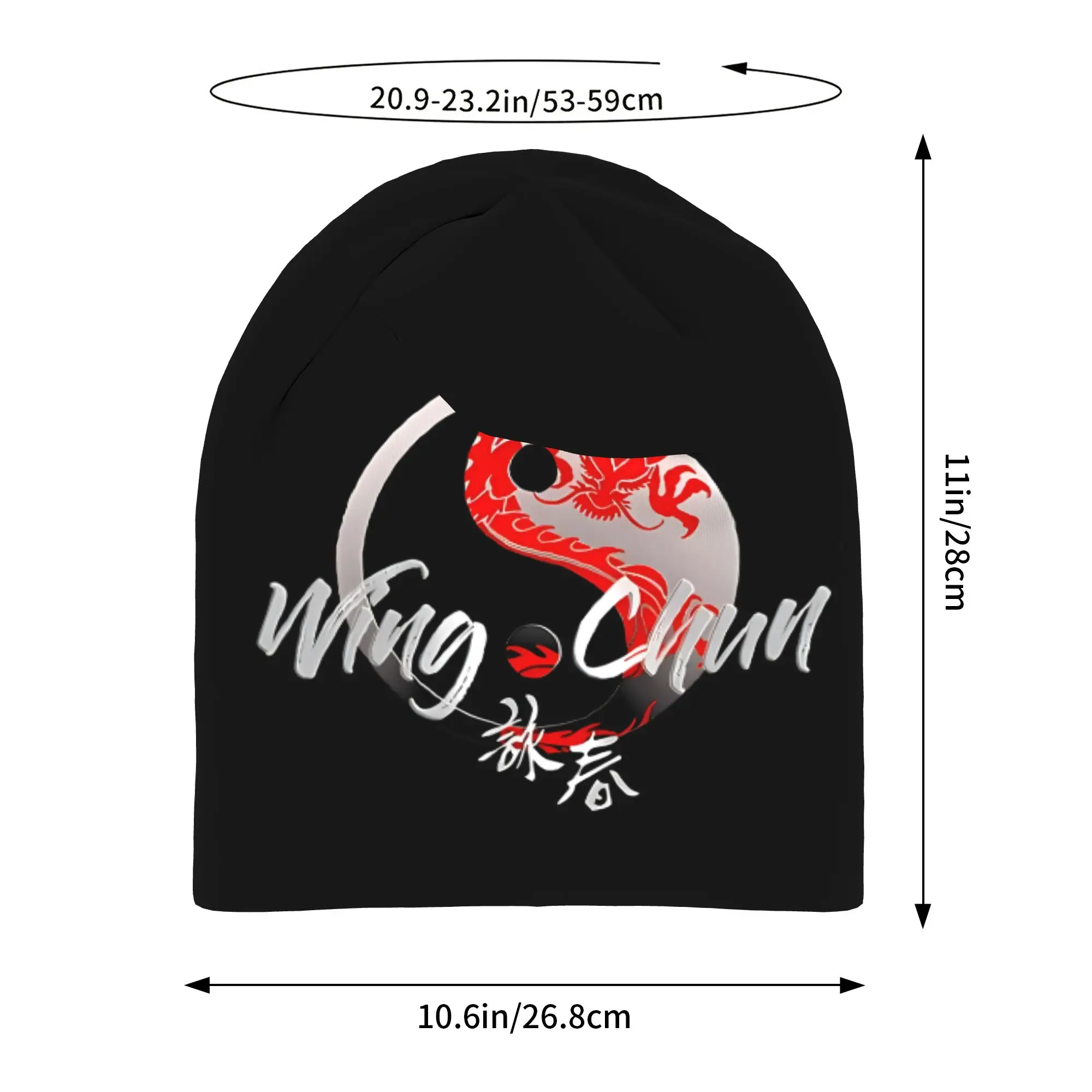 Autumn Wing Chun Kung Fu Red Dragon Bonnet Homme Outdoor Thin Hat  Skullies Beanies Caps Men Women Style Hats