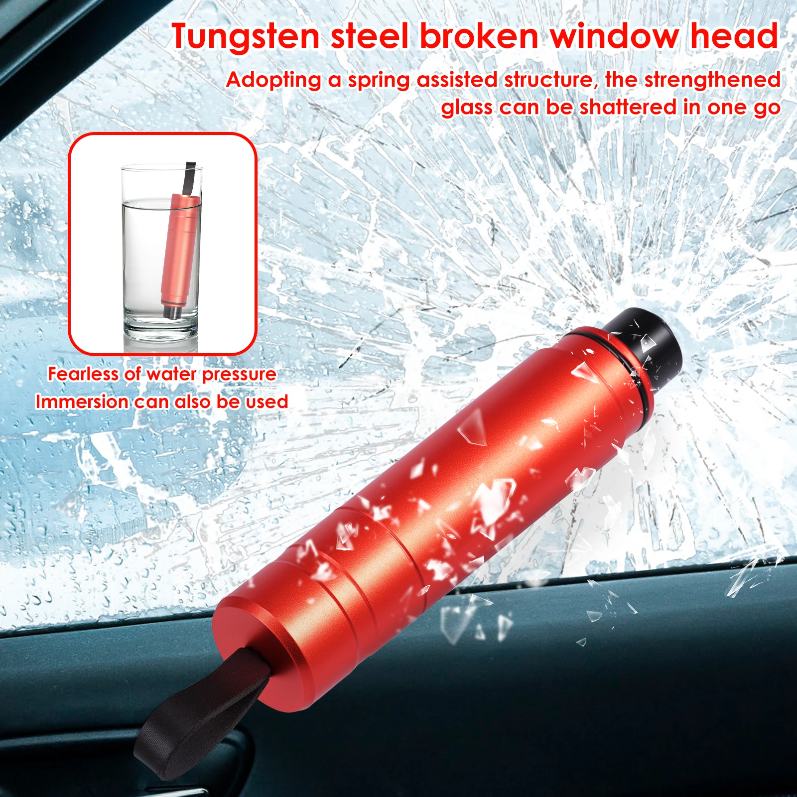 Car Emergency Hammer Cars Rescue Tools Safety Hammer Escape Seat Belt Cutter Lifesaving Auto Windows Glass Breaker Safety Hammer