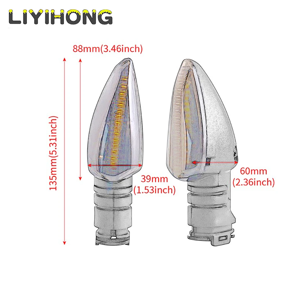 LED بدوره مصباح إشارة تشغيل المياه مصباح لياماها MT07 Tenere 700 XJ6 FZ6 MT09 الراسم 900 MT10 MT03 FZ25 مؤشر الاتجاه
