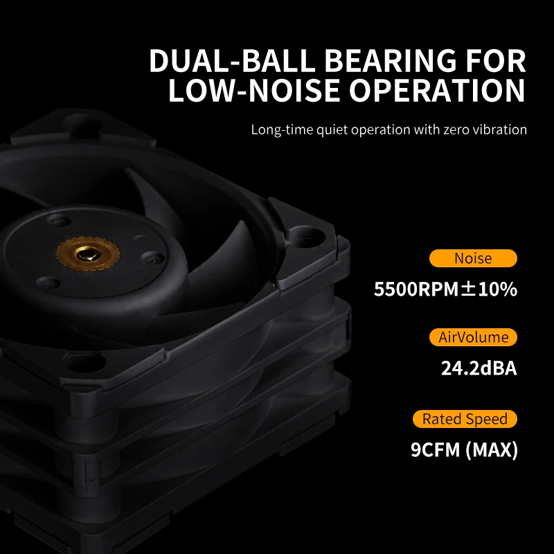 UPSIREN UL-4020 40MM PWM Mini pc case cooling fan double ball bearings 5500RPM quiet powerful desktop computer cooling fans 4cm