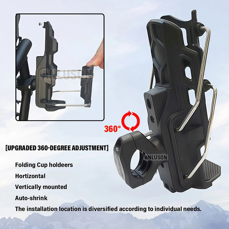 مجموعة واحدة جديدة 360 °   دراجة نارية زجاجة ماء حامل لياماها XMAX300 XMAX155 XMAX250 X-MAX Xmax 300 155 XMAX 250 400 TECH MAX