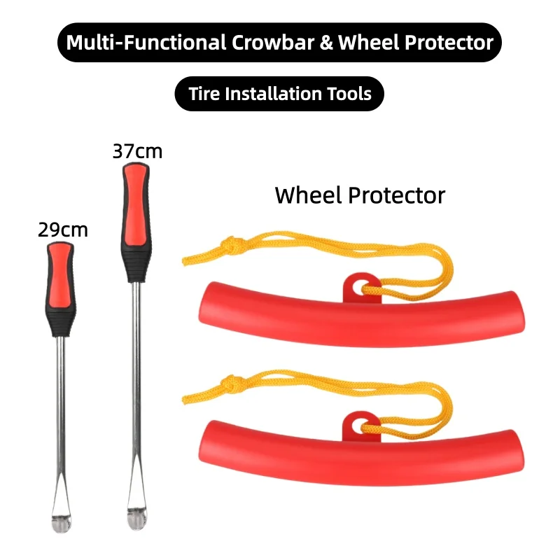 

Scooter Tire Installation Tools Universal Tires 29/37cm Multi-Function Crowbar Wheel Protector for Motorcycle E-bike Tyre Change