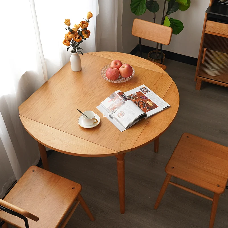 

Japanese Folding Dining Table Wood Small Apartmen Center Office Coffee Table Computer Living Room Mesa Plegable Balcony Furnitur