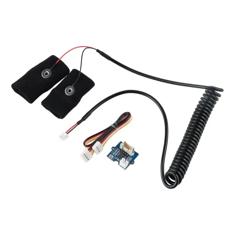 

AS95-GSR Skin Current Sensor GSR Kit Resistance Electrical Conductivity Fingertip Grove Detection Module