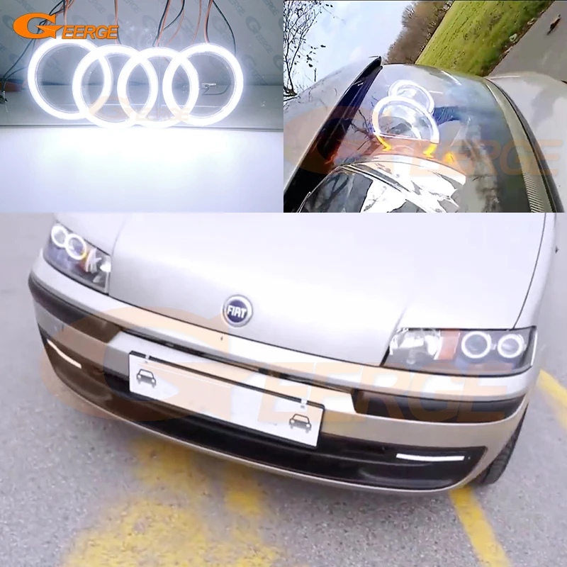 

Для FIAT PUNTO Mk2 188 1999-2003: Комплект светодиодных COB-ламп Angel Eyes (кольца) с ультраярким дневным светом