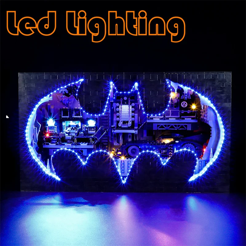 Lighting Set For 76252 Batcave Shadow Box Super Herosed DC Batmansed Not Include Building Block (Only Led Light Kit)