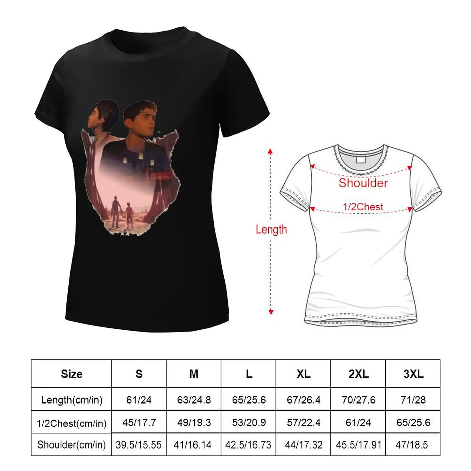 T-shirt esthétique Life Is Strange 2-WOLVES, vêtements féminins, chemisiers d'été, 600, 2024