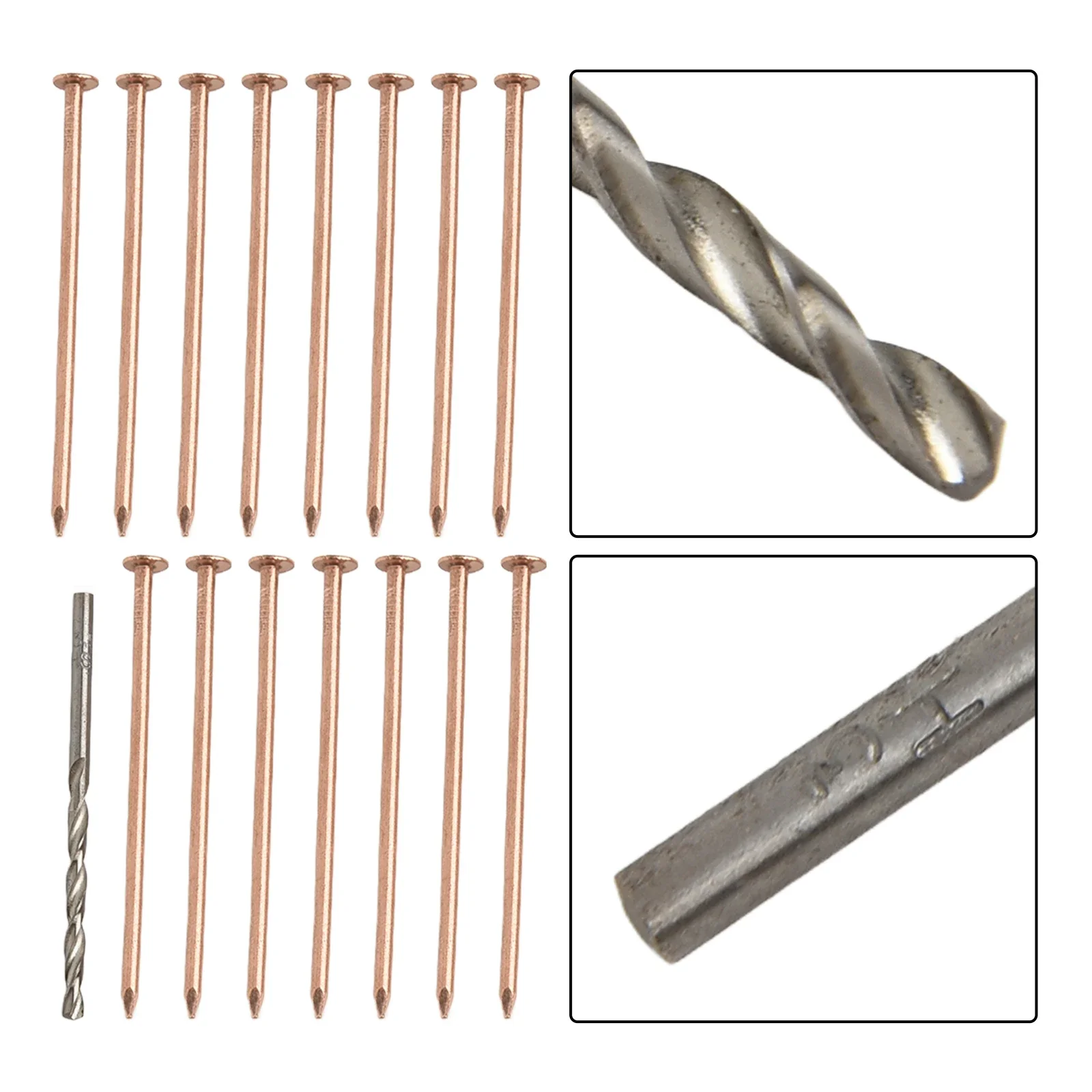 DIY Tree Removal 3.15-inch Nails Tree Killer Spikes Tree Killer Stump Removal Hardware 20pcs Package Drill Bit Included