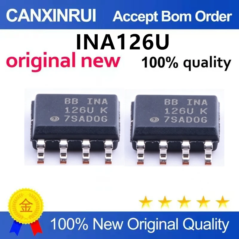 （5pcs-10pcs）Brand new original INA126U 126U K precision instrument amplifier chip IC patch SOP-8