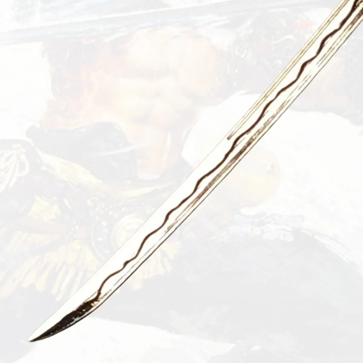 5.9inch Roronoa Zoro Metalen Katana Zwaard Originele Samurai Sabel Japanse Katana Sabel Ninja Mes Cosplay Accessoires Prop Speelgoed