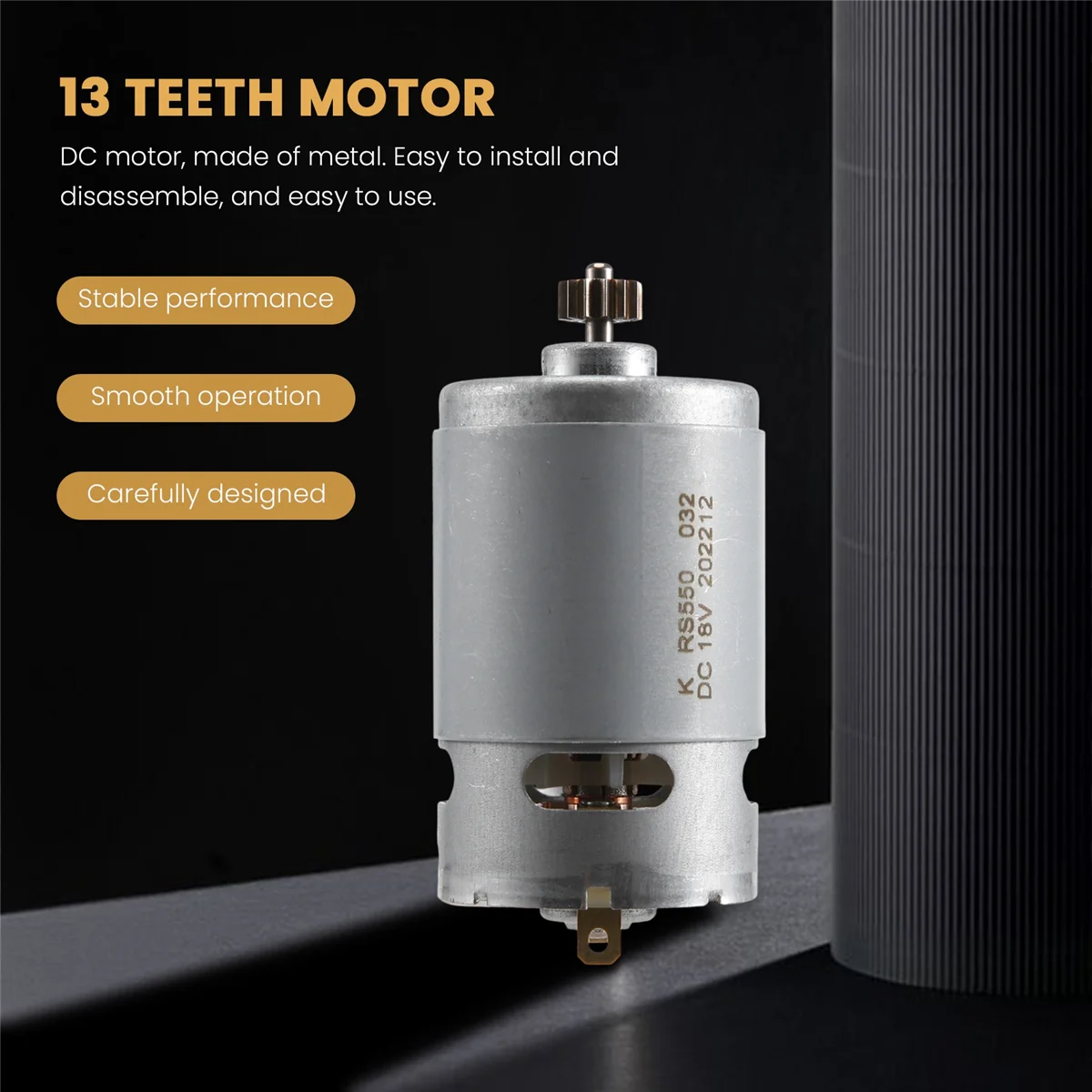 L60A 13 Teeth Motor 18V Replace for BOSCH GSR 18-2-LI GSB 18-2-LI PSB 1800 LI-2 Screw Driver