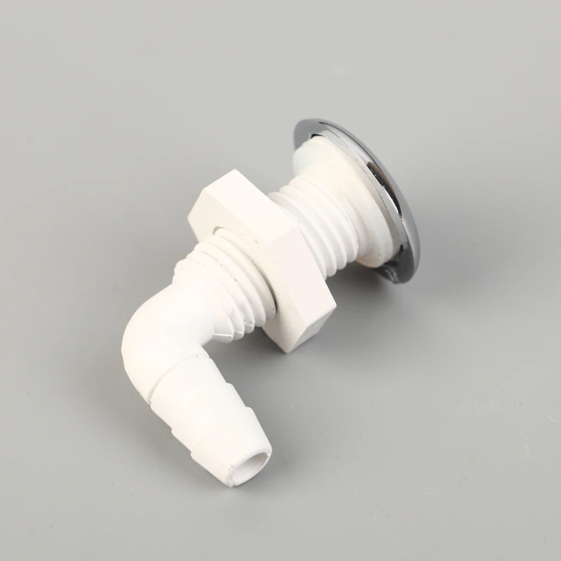 1PC Hot Tub Air Jet Air Nozzle Chrome-plated Surface Non-metallic With White Base Massage Bathtub Accessories