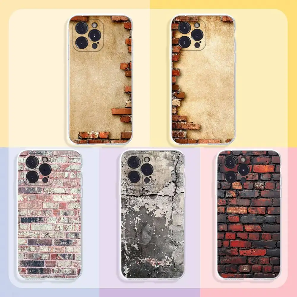 

Bricks Background Phone Case For iPhone11,12,13,14,15,16,17,Plus,Pro,Max,Plus,Transparent Cover