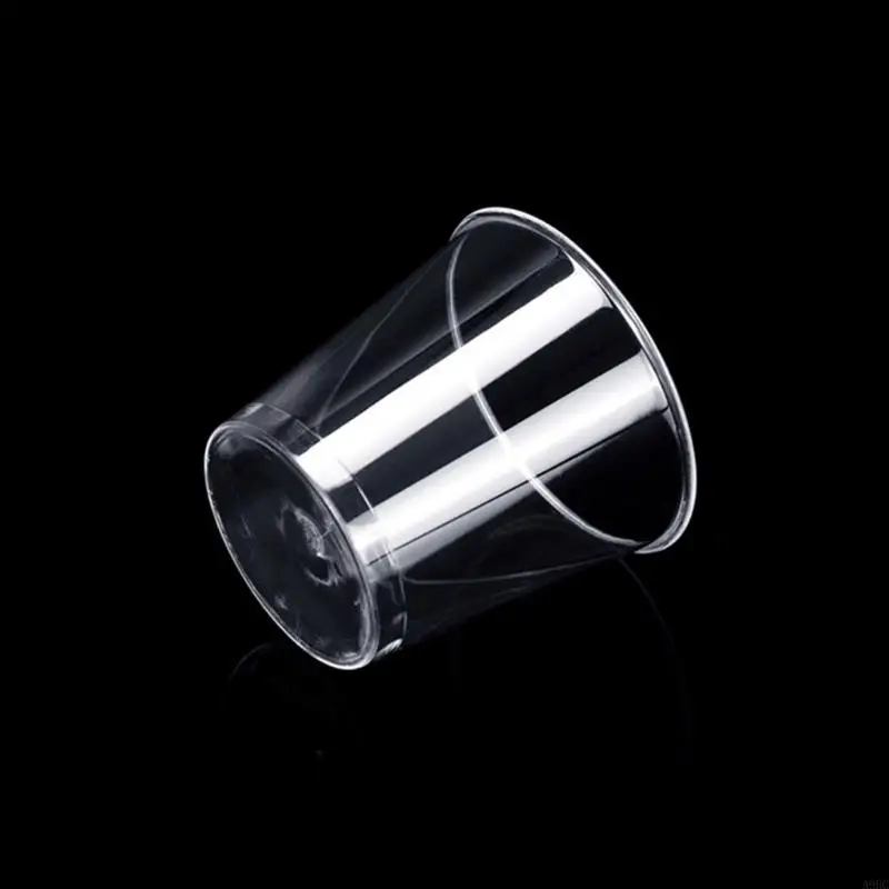 A9BC 100Pieces 30ml Crystal Cups for Wedding Stackable Disposables Shot Glasses Party