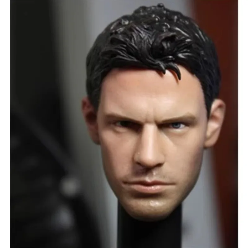 Männliche Soldatenkopfskulptur im Maßstab 1:6, hübsches Chris-Kopfschnitzmodell für 12-Zoll-männliche Actionfiguren, Körperspielzeug