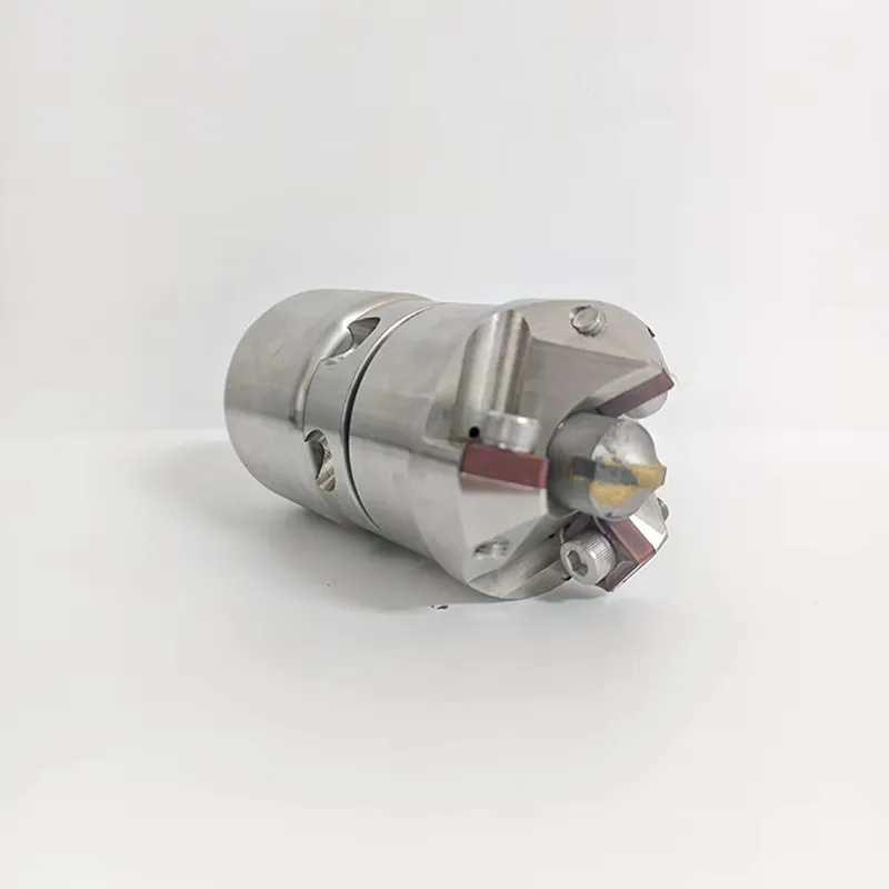 Rotating High Pressure Nozzle Stainless Steel Ceramic Tip Sewer Truck Cement Grease Hard Debris Pipe Dredging Cleaning Accessory