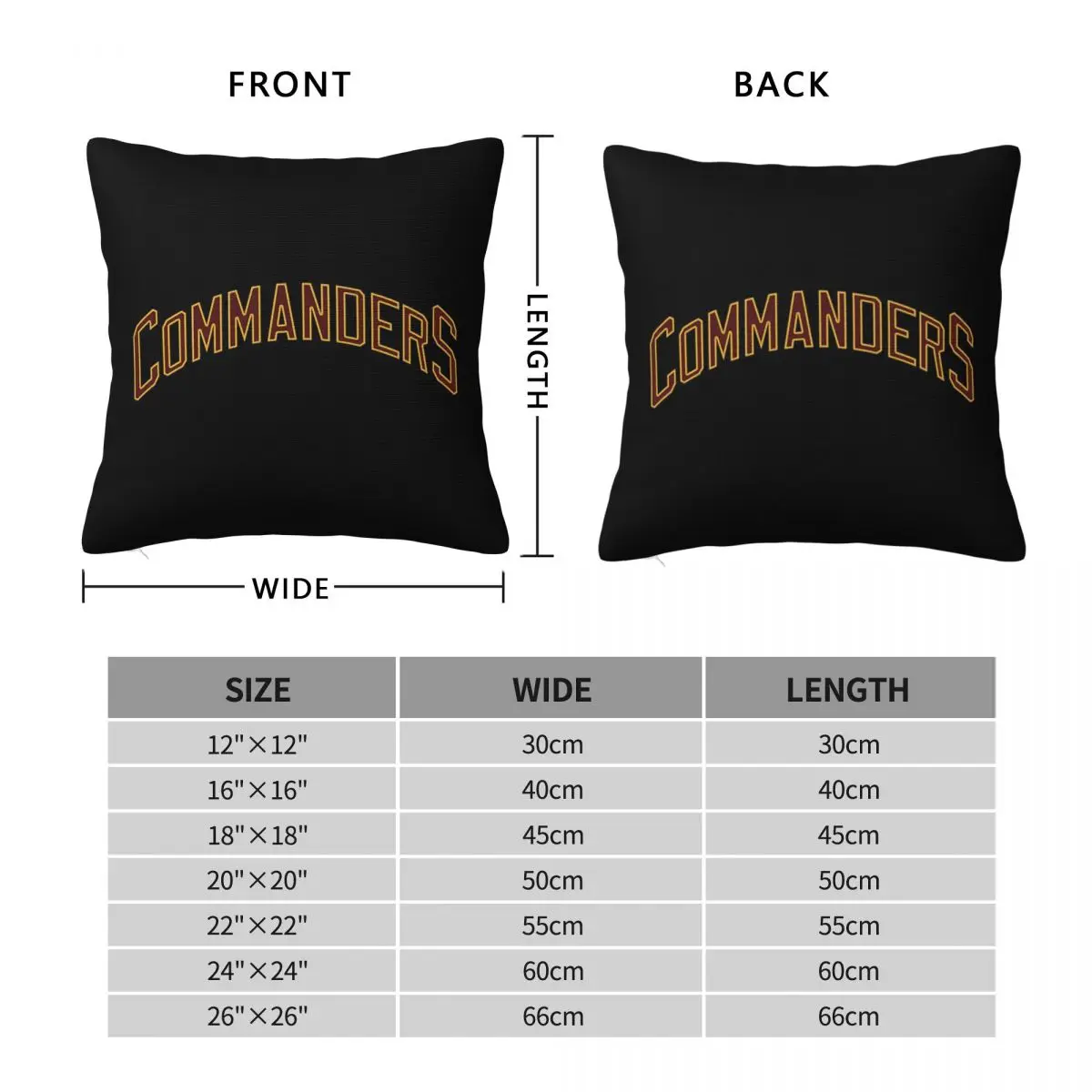 Golden Era Commanders Square Pillowcase Polyester Linen Velvet Creative Zip Decor Throw Pillow Case Car Cushion Cover Wholesale