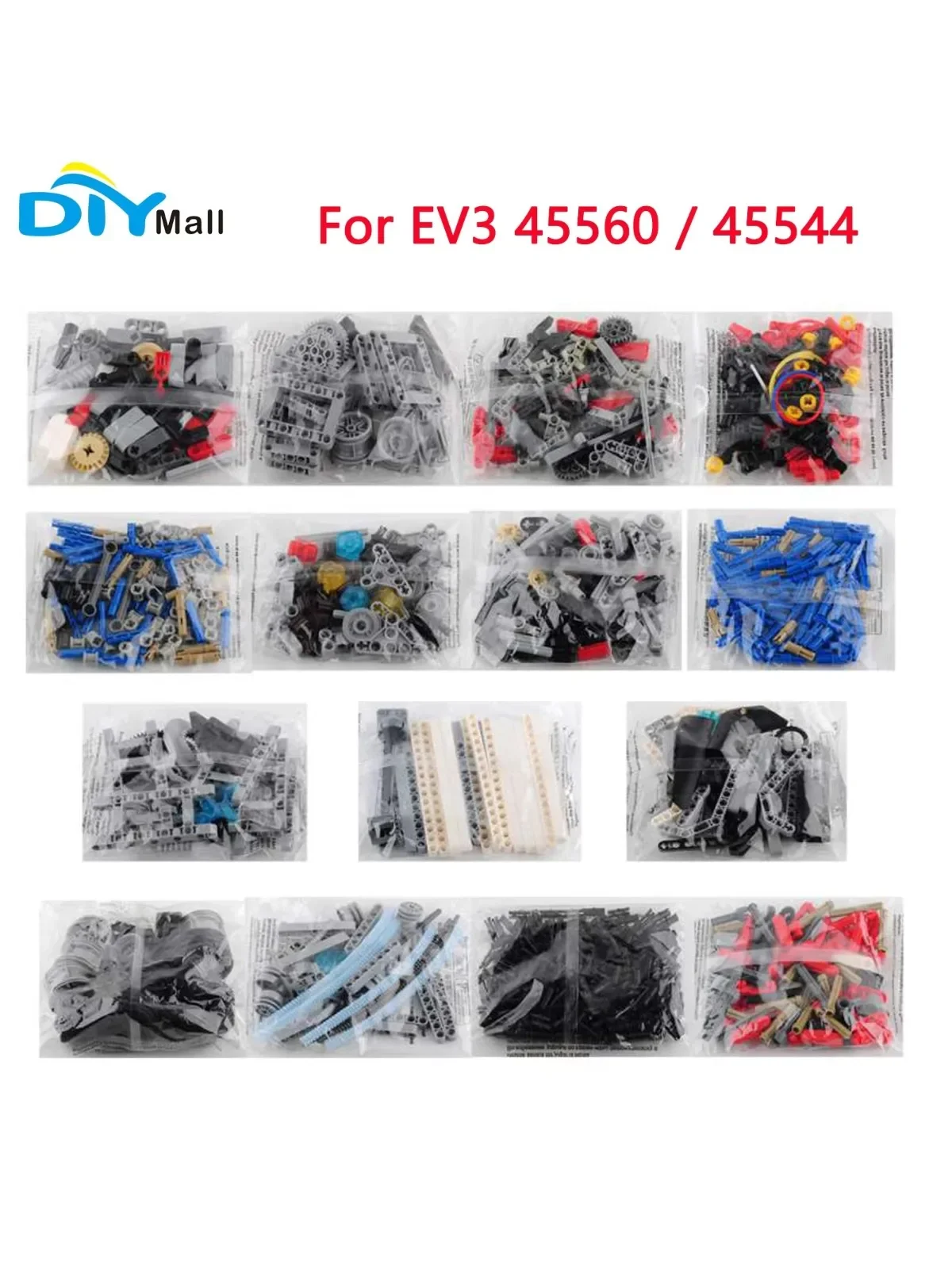 Klocki MOC do EV3 45560 45544 Zestaw Podstawowy DIY Robot Zabawka Edukacyjna Klocki do Nauki i Budowania — 2