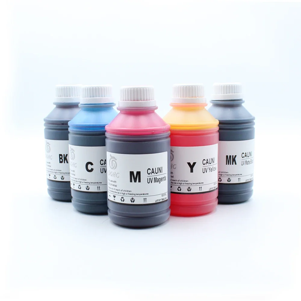 5x500ml Pigment Ink For Canon TM-200 TM200 TM-205 TM-300 TM-305 TM300 PFI-107 PFI-120 PFI-320 PFI-102 Printer (BK C M Y MBK)