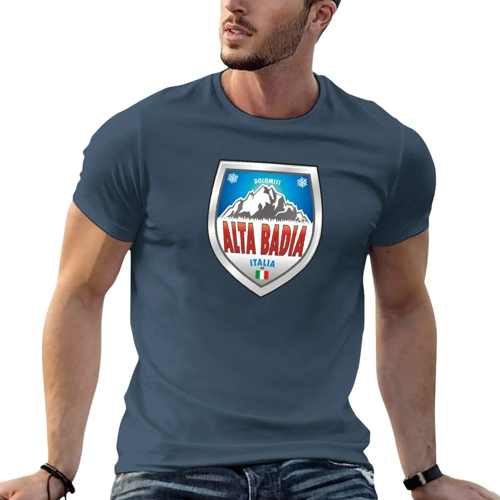 Alta Badia Dolomiti Mountains T-Shirt Aesthetic clothing anime animal prinfor boys Men's cotton t-shirt