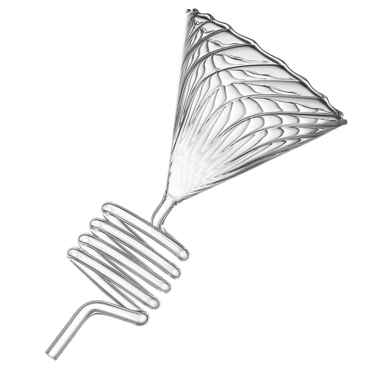 Snake Tube Glass Coffee Filter: Spiral Cooling, Wine Decanter Style, Portable Brewing