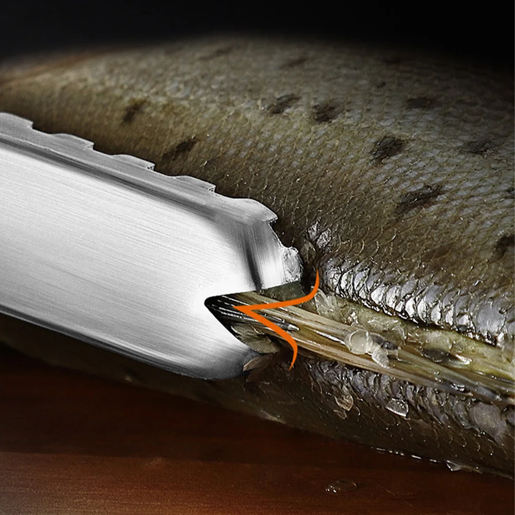 

Fish Scale Scraper Heavy Duty Stainless Steel Easy Grip Lightweight Portable Kitchen Gadgets for Safe Efficient Fish Scaling