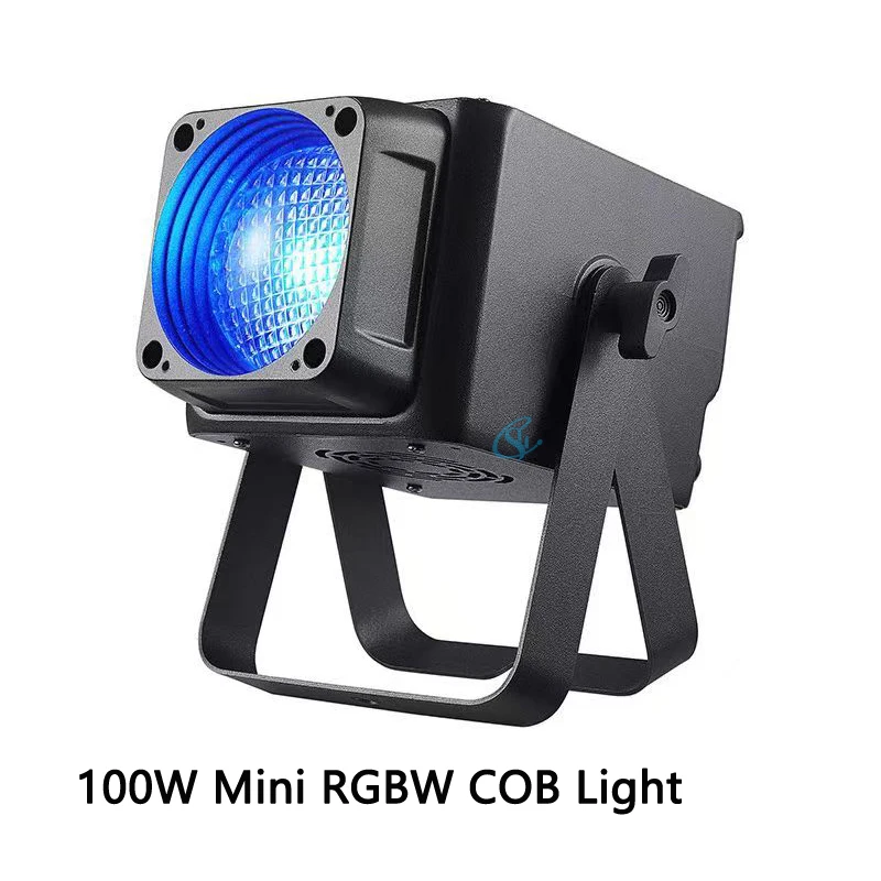 НОВЫЙ Мини-прожектор COB LED 100 Вт RGBW 4-в-1 с дверцами-отражателями, DMX, для сценических эффектов, блиндер, холодный и теплый белый свет, лампа для DJ-освещения сцены