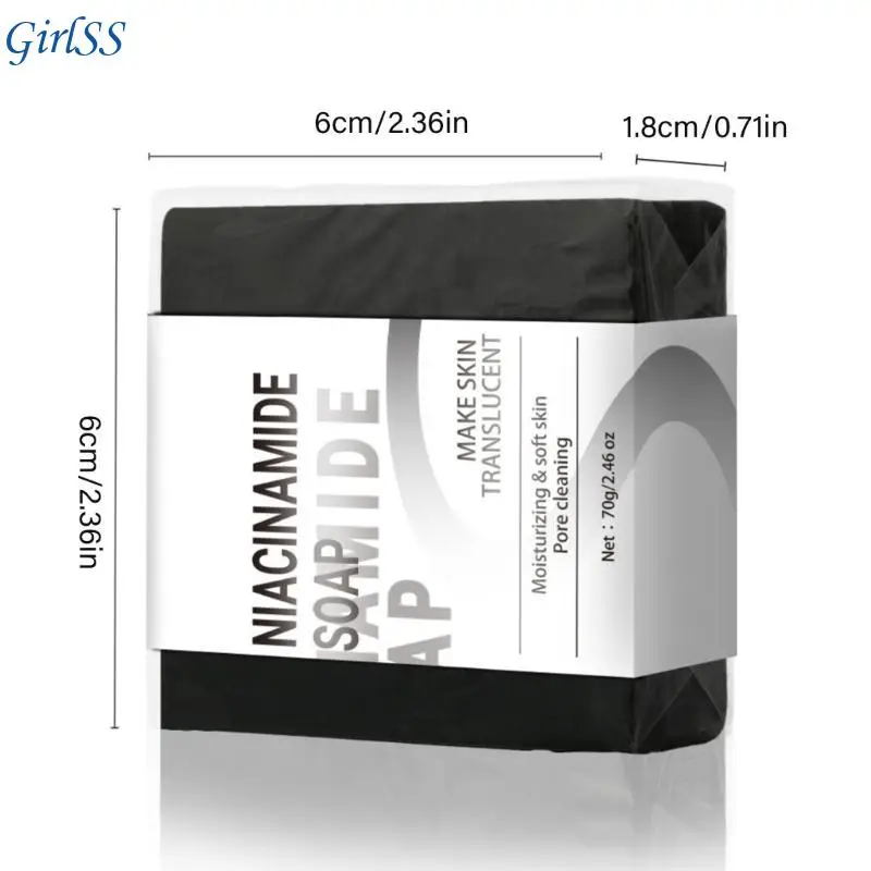70 جرام صابون نياسيناميدات صابون عملي مرطب صابون سهل الاستخدام صابون تنظيف عميق للسفر المنزلي T4MB #6